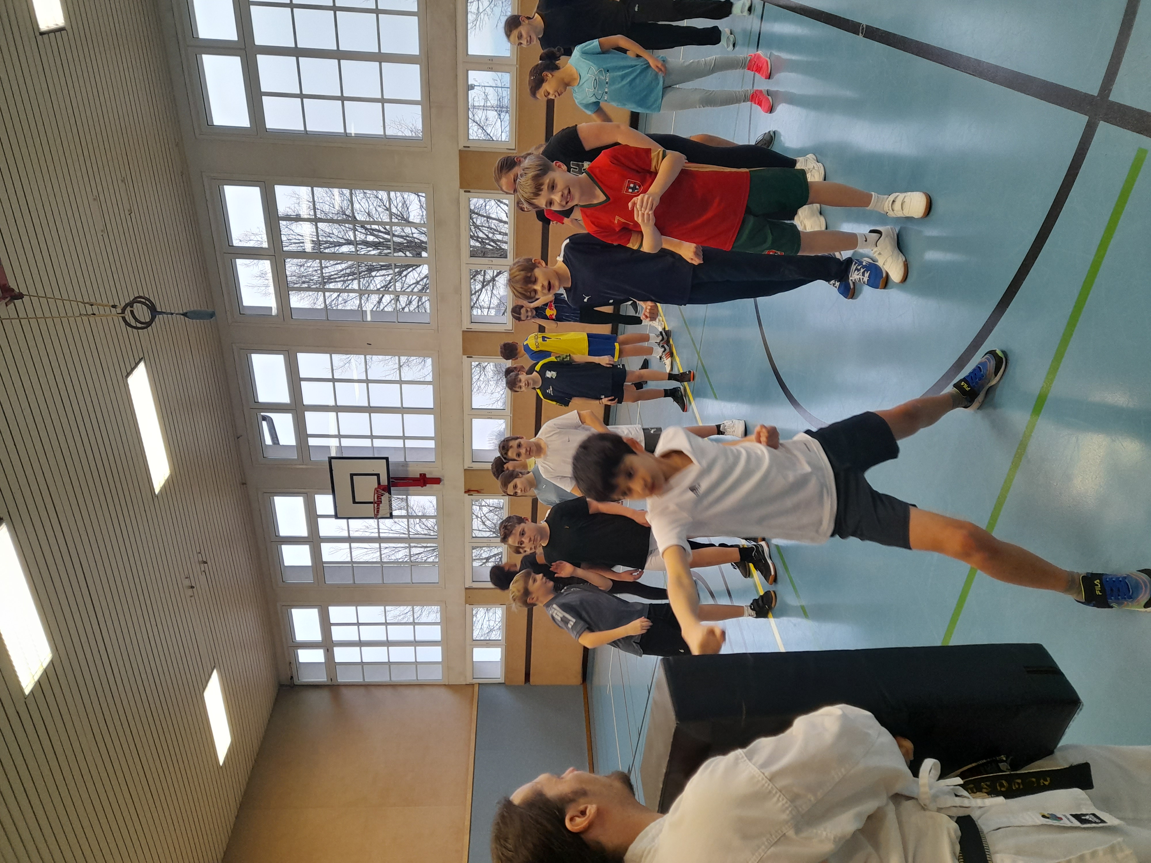 Fauststöße auf Schlagpolster